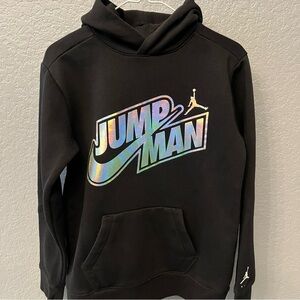 Jordan Boy’s Jumpman Nike Iridescent Pullover Hoodie Sweatshirt Youth XL